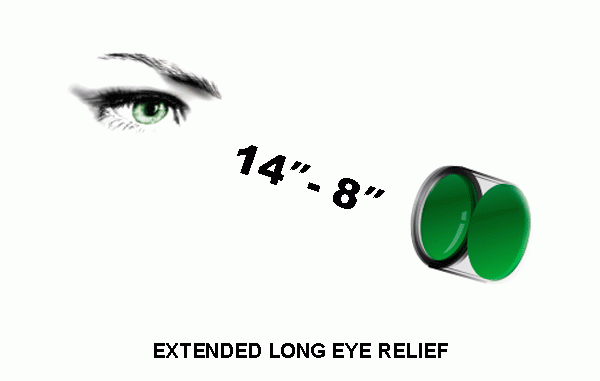 UTG Accushot Scout 1-4x28 Zielfernrohr mit langem Augenabstand SCP3-14LIECDQ