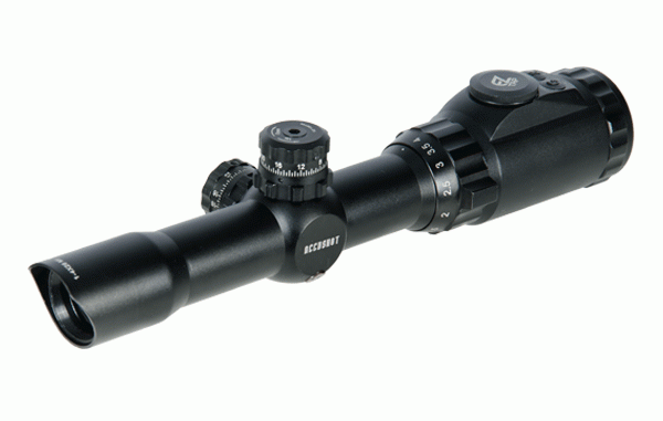 UTG Accushot Scout 1-4x28 Zielfernrohr mit langem Augenabstand SCP3-14LIECDQ
