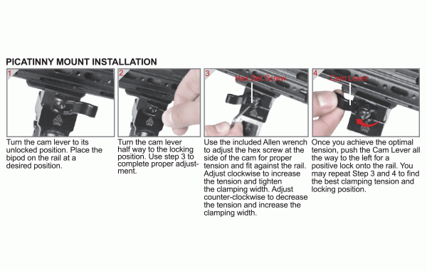 UTG Universal QD Zweibein TL-BP28SQ