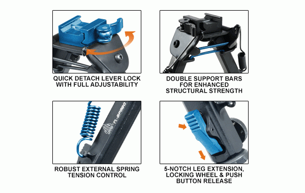 UTG Super Duty QD Zweibein TL-BP98Q