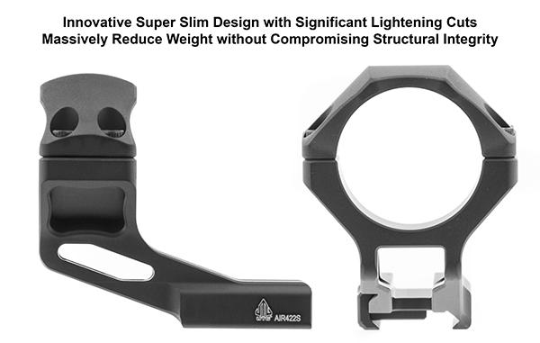 UTG 34mm ACCU-SYNC Picatinny Montageringe mit 37mm Offsetversatz AIR422S