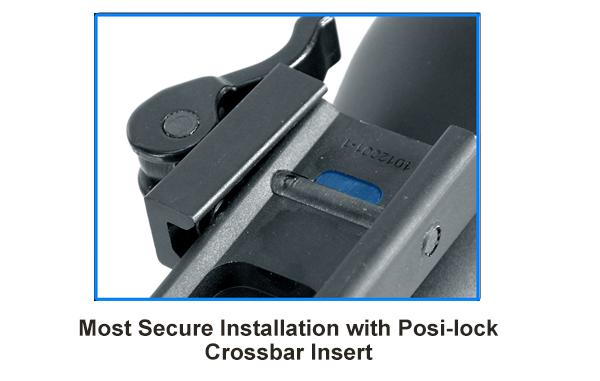 UTG 25mm/1" MAXIMUM STRENGTH Integral QD Blockmontage mit Offsetversatz M1S35070R2