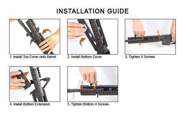 UTG Picatinny Carbine Vorderschaft für AR15 MNT-HG416SE