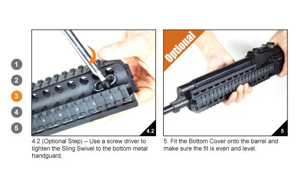 UTG Picatinny Vorderschaft für Saiga MNT-HGSG39