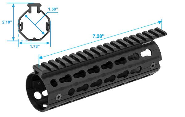 UTG PRO M-LOK Drop-In Super Slim Vorderschaft für AR15 MTU001SSK