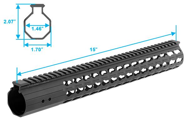 UTG PRO M-LOK Super Slim Vorderschaft für Ruger Precision Rifle MTU041SSK
