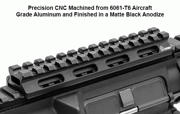 UTG Super Slim Picatinny Montageschienenerhöhung mit 20 MOA Vorneigung 140mm lang MT-RSX20MOA