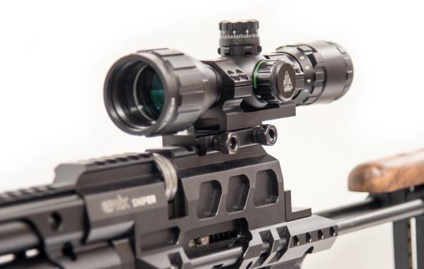 UTG 25mm/1" Accushot Blockmontage mit 38mm Offsetversatz RGWMOFS38-25H4