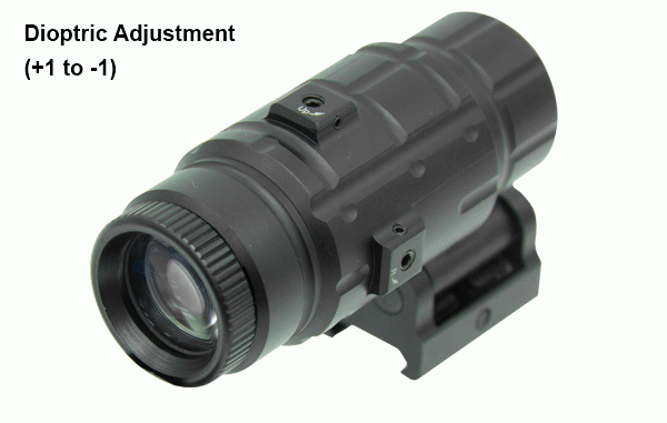 UTG 3x Magnifier mit Flip-to-Side-QD-Montage SCP-MF3WEQS