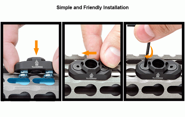 UTG PRO Keymod-Adapter für QD-Tragegurtöse TLUSW002