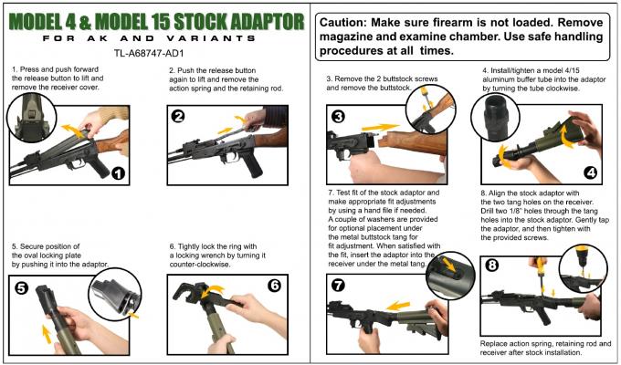 UTG Schaftadapter für M4 Schaft an AK47 TL-A68747-AD1