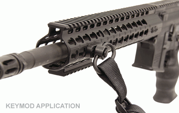 UTG Picatinny- und Keymod-Adapter für QD-Tragegurtöse TL-SWPK01